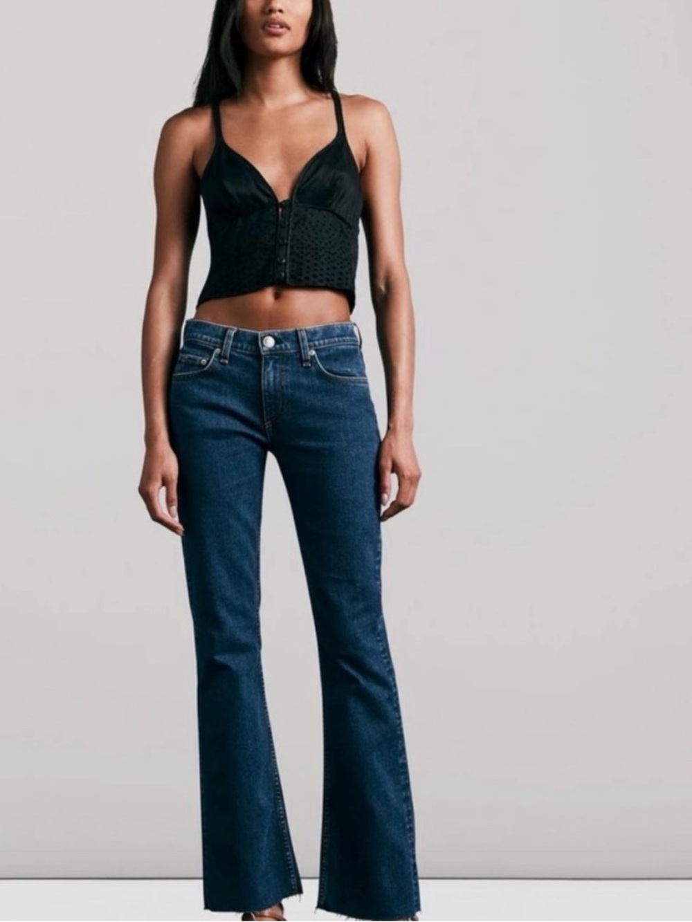 Rag & Bone High Rise Bootcut Jean in Lily